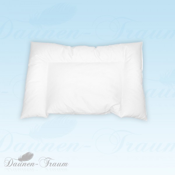 Flaches Kinderkopfkissen abgesteppt 40x60 50% Daunen 50% Federn (weiße deutsche)