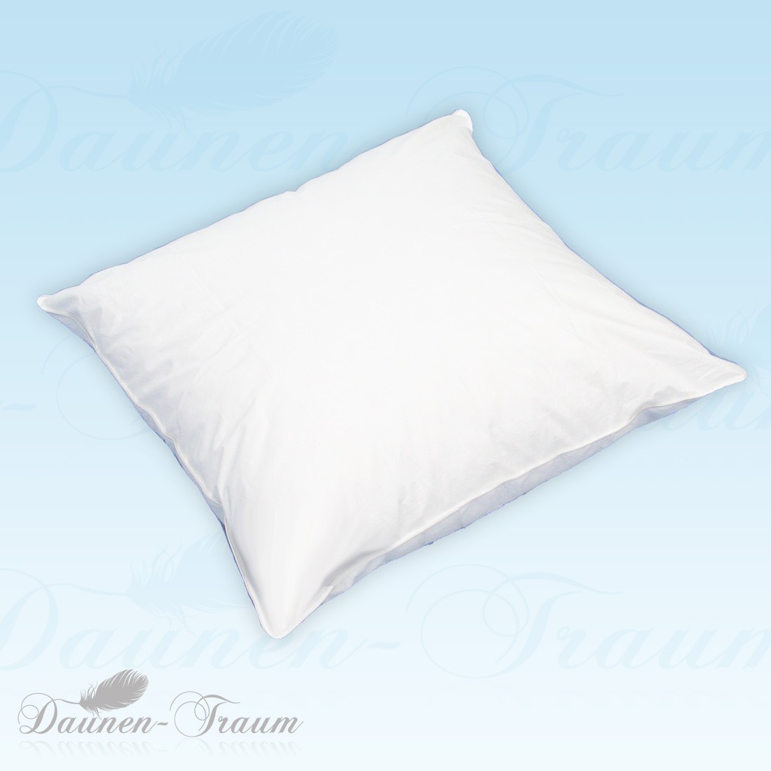Komfort Drei-Kammer-Kissen (weiße böhmische) 80x80